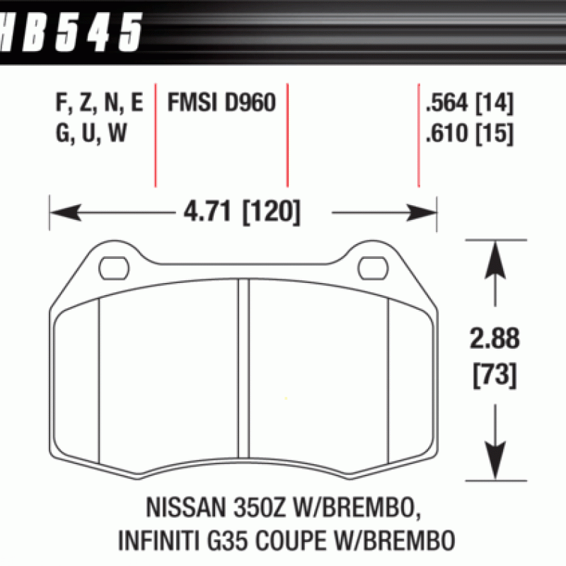 Hawk Brake Pad - ER-1