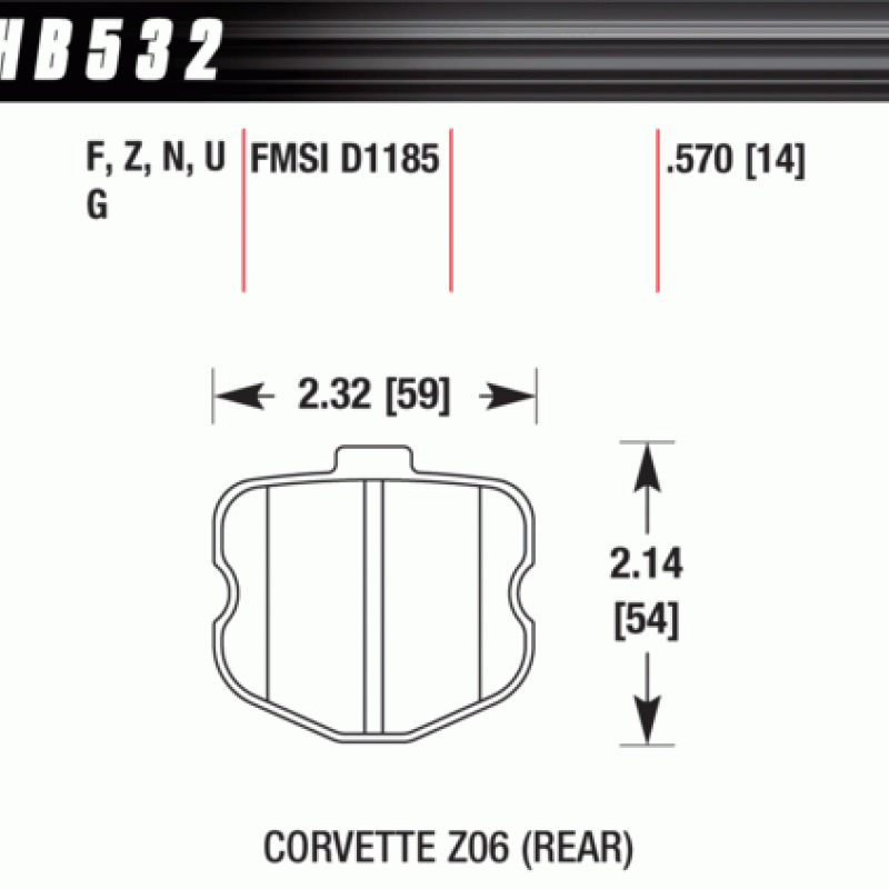 Hawk Brake Pad - ER-1