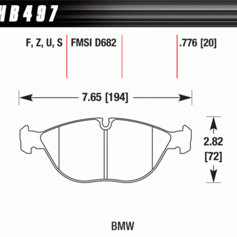Hawk Brake Pad - ER-1