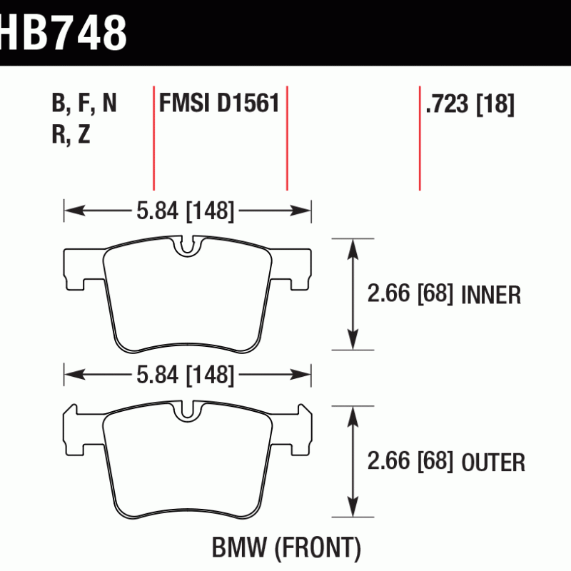 Hawk Brake Pad - HP Plus Hawk Brake Pad - HP Plus