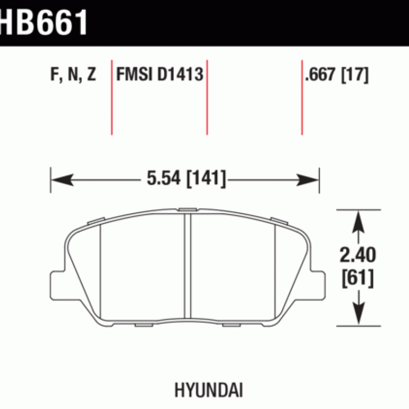 Hawk Brake Pad - HP Plus Hawk Brake Pad - HP Plus