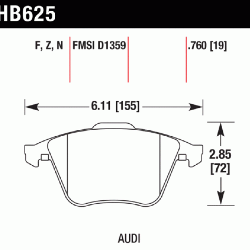 Hawk Brake Pad - HP Plus
