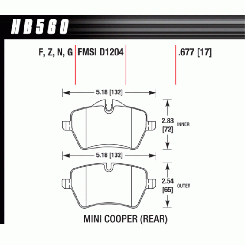 Hawk Brake Pad - HP Plus