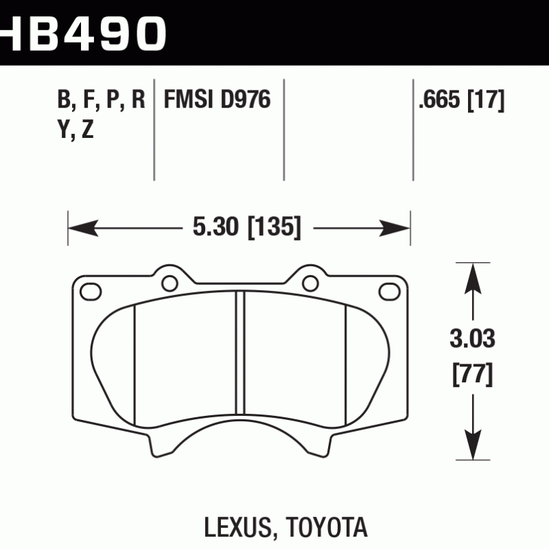 Hawk Brake Pad - HP Plus Hawk Brake Pad - HP Plus
