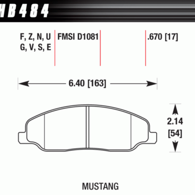 Hawk Brake Pad - HP Plus Hawk Brake Pad - HP Plus