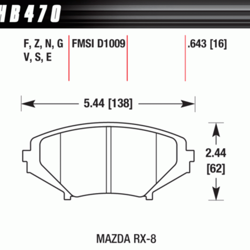 Hawk Brake Pad - HP Plus Hawk Brake Pad - HP Plus