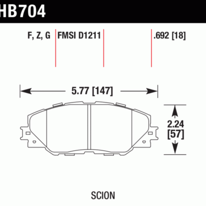 Hawk Brake Pad - HPS