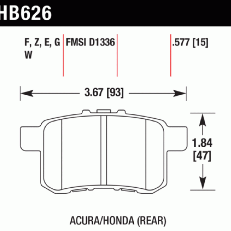 Hawk Brake Pad - HPS