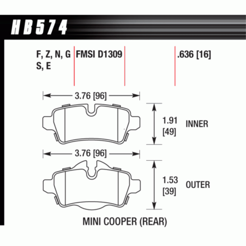 Hawk Brake Pad - HPS