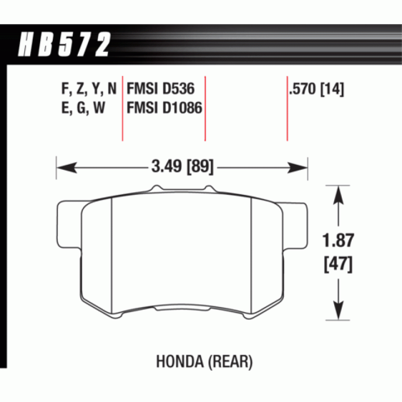 Hawk Brake Pad - HPS