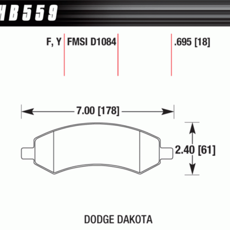 Hawk Brake Pad - HPS Hawk Brake Pad - HPS