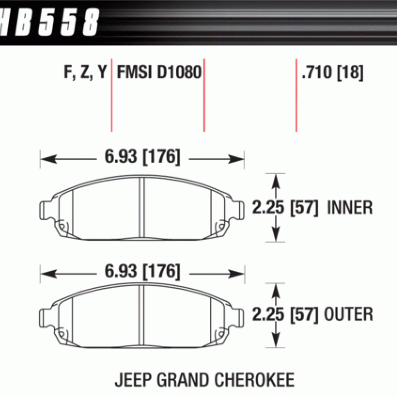 Hawk Brake Pad - HPS