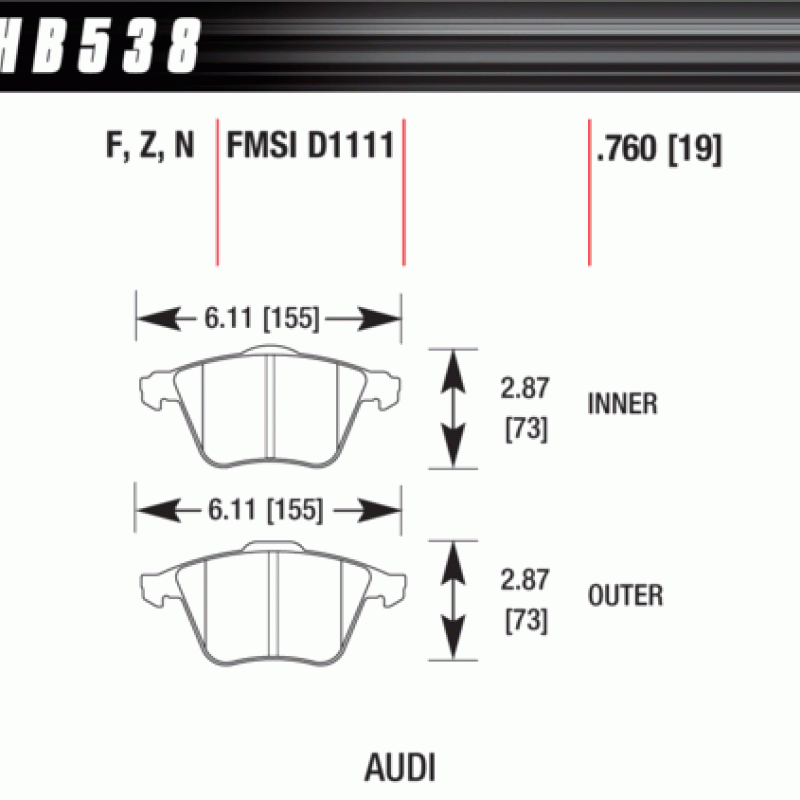 Hawk Brake Pad - HPS Hawk Brake Pad - HPS