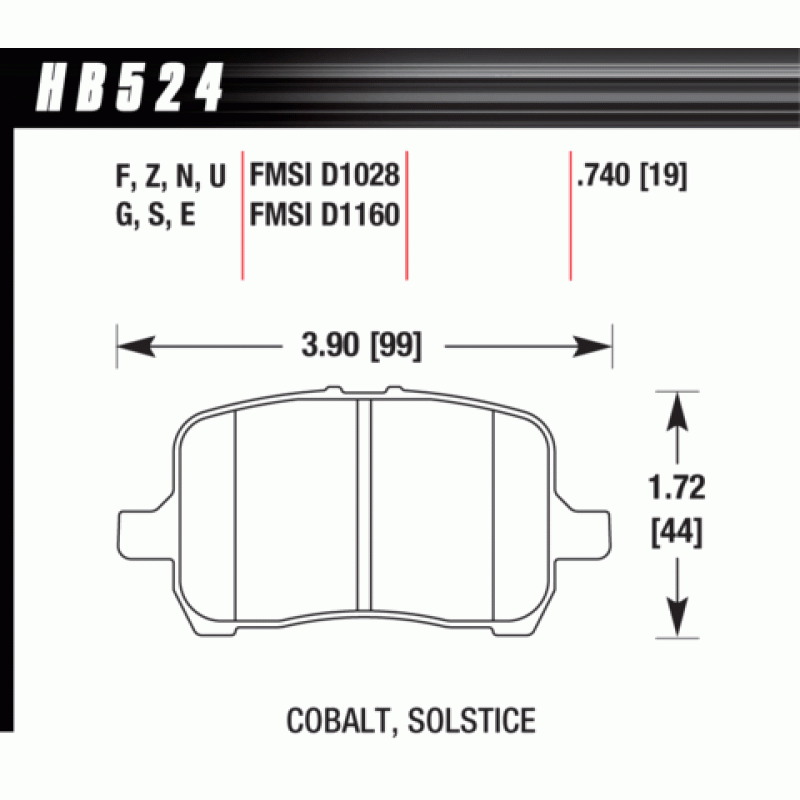 Hawk Brake Pad - HPS