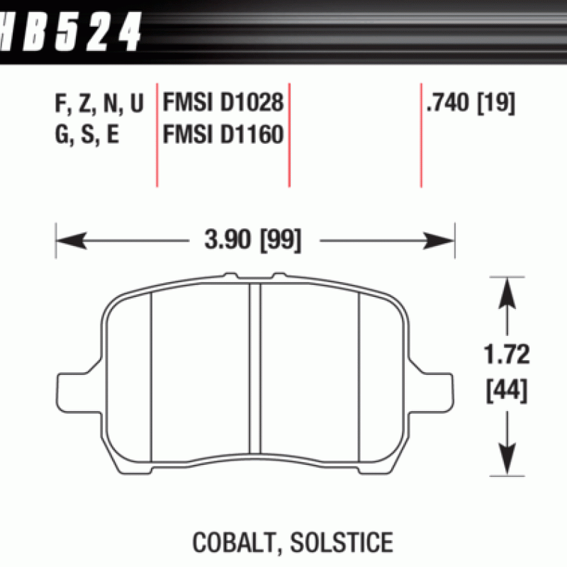 Hawk Brake Pad - HPS Hawk Brake Pad - HPS