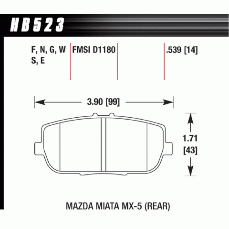 Hawk Brake Pad - HPS