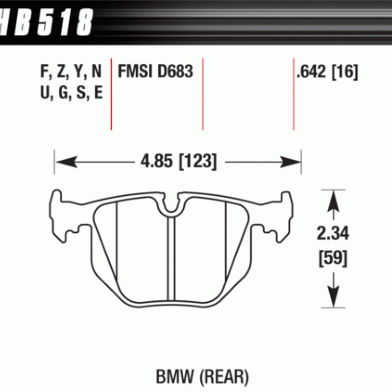 Hawk Brake Pad - HPS Hawk Brake Pad - HPS
