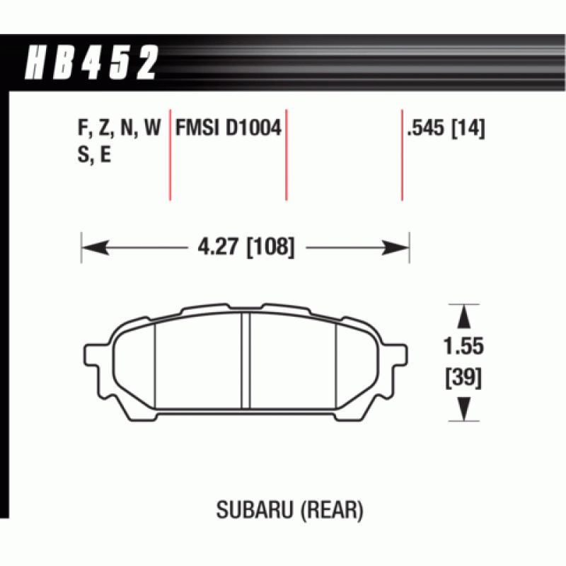 Hawk Brake Pad - HPS