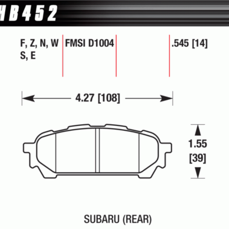 Hawk Brake Pad - HPS