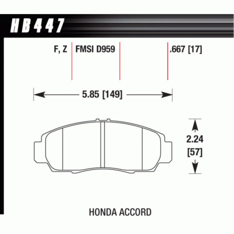 Hawk Brake Pad - HPS