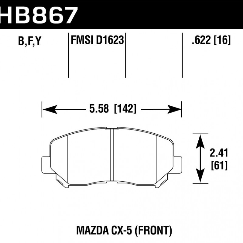 Hawk Brake Pad - HPS 5.0