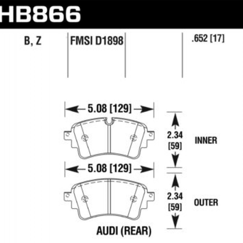 Hawk Brake Pad - HPS 5.0