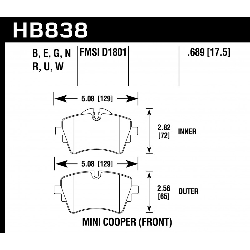 Hawk Brake Pad - HPS 5.0