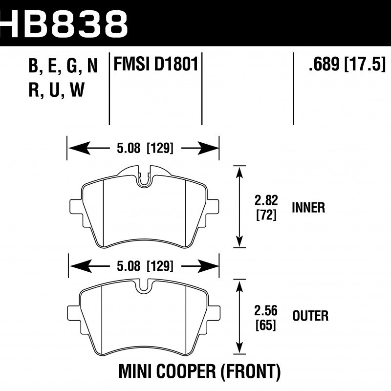 Hawk Brake Pad - HPS 5.0