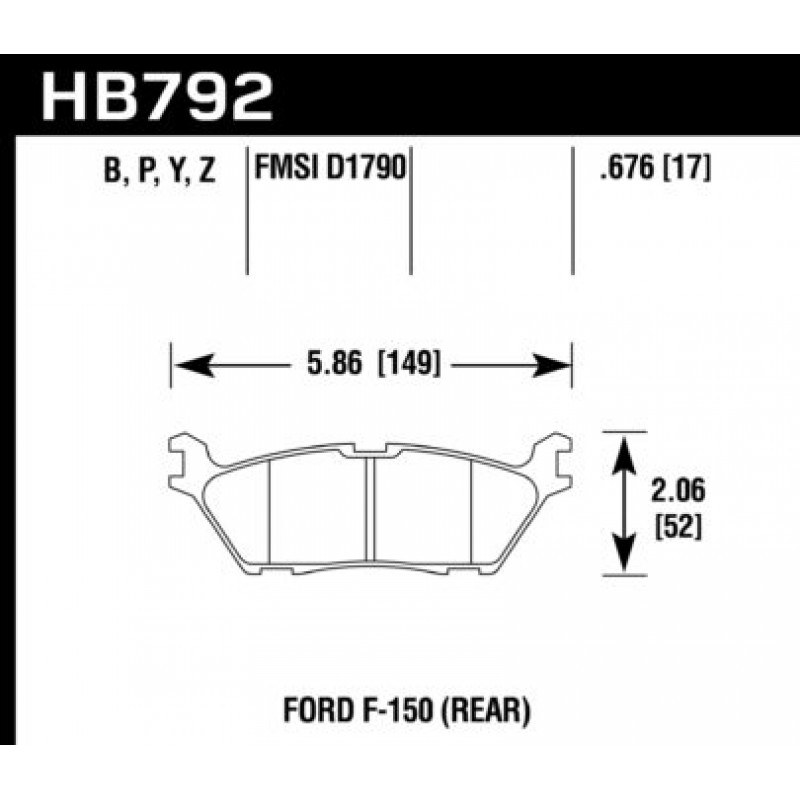 Hawk Brake Pad - HPS 5.0