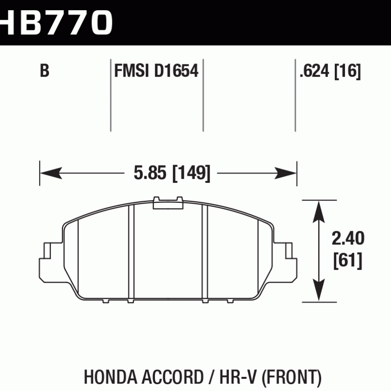Hawk Brake Pad - HPS 5.0 Hawk Brake Pad - HPS 5.0