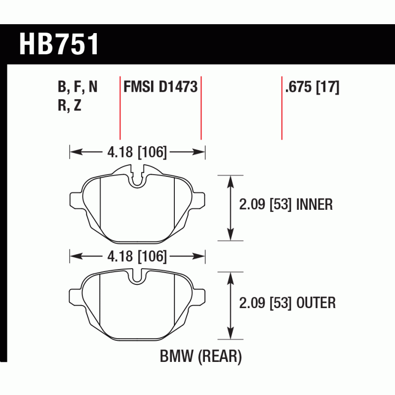 Hawk Brake Pad - HPS 5.0