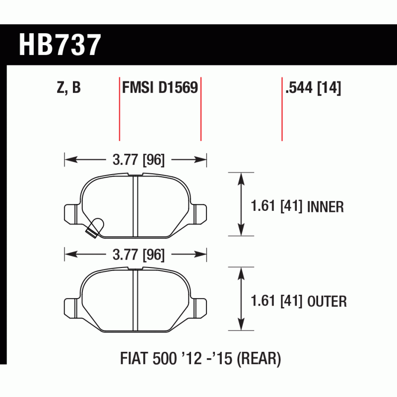 Hawk Brake Pad - HPS 5.0