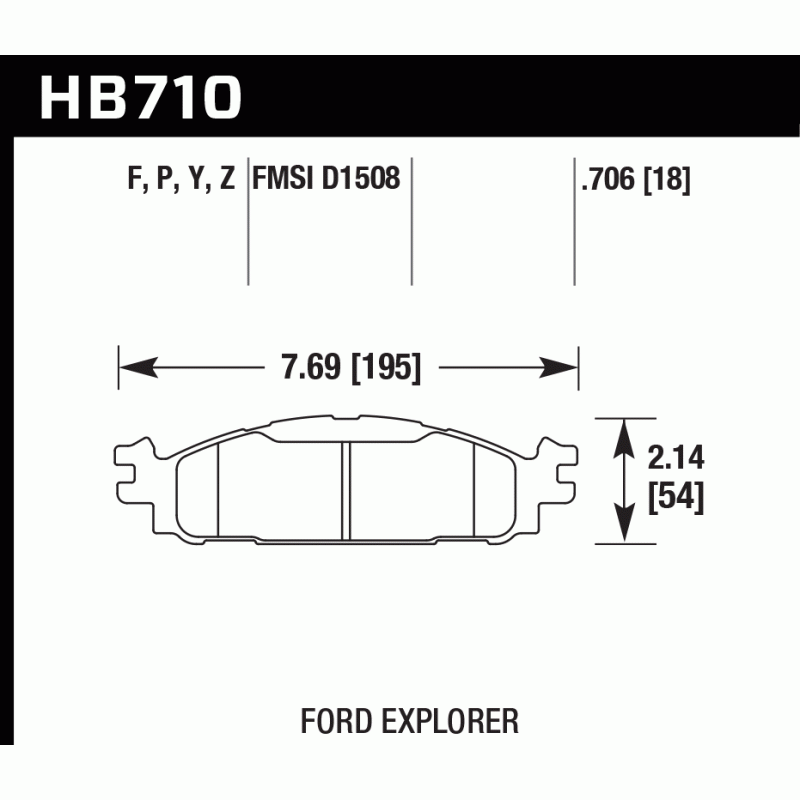 Hawk Brake Pad - HPS 5.0