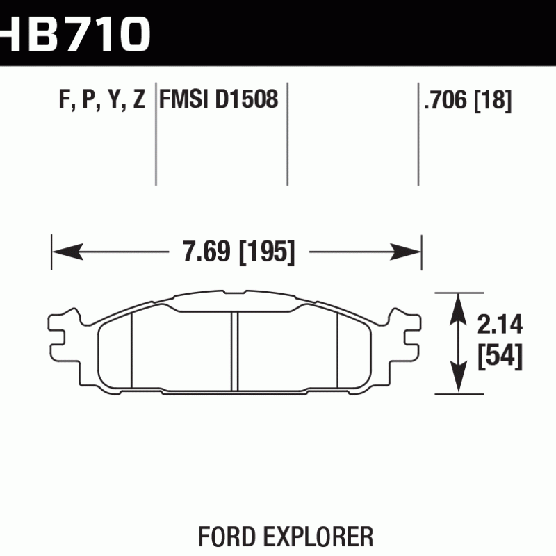 Hawk Brake Pad - HPS 5.0