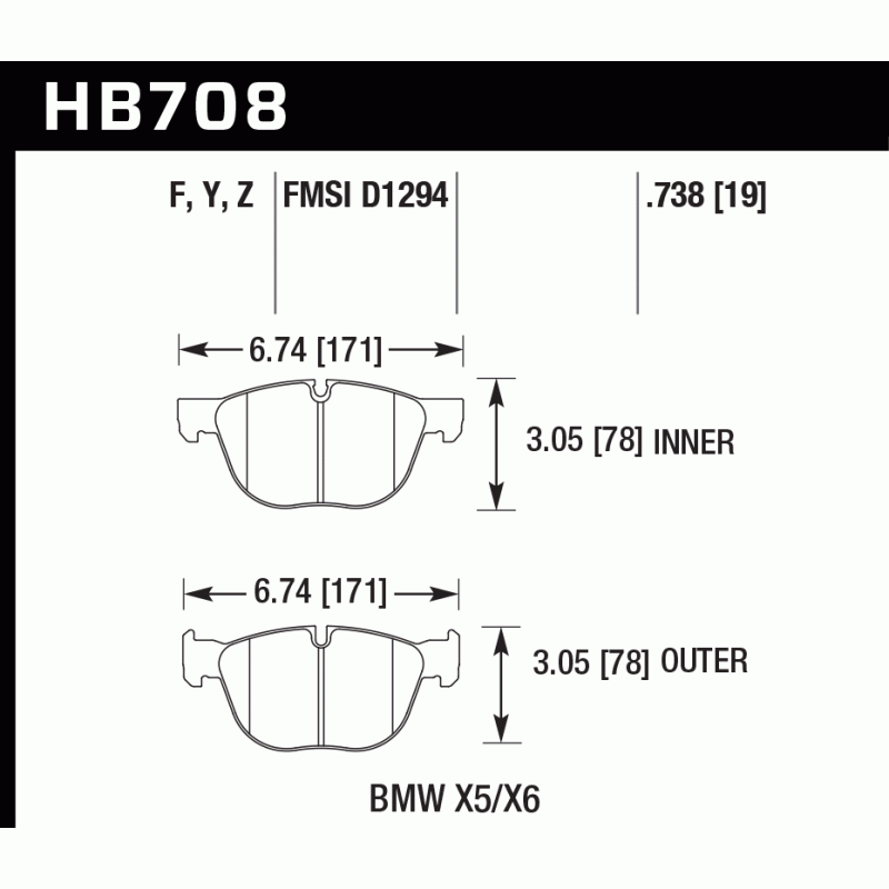 Hawk Brake Pad - HPS 5.0