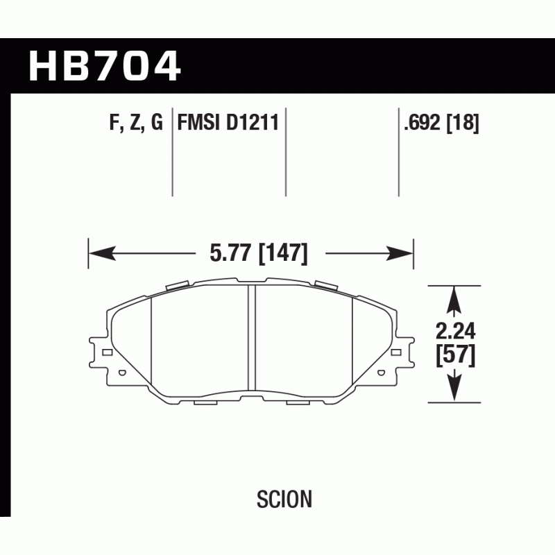 Hawk Brake Pad - HPS 5.0