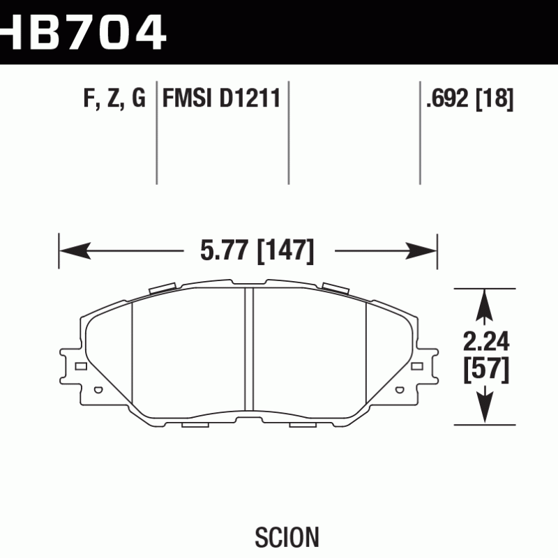 Hawk Brake Pad - HPS 5.0