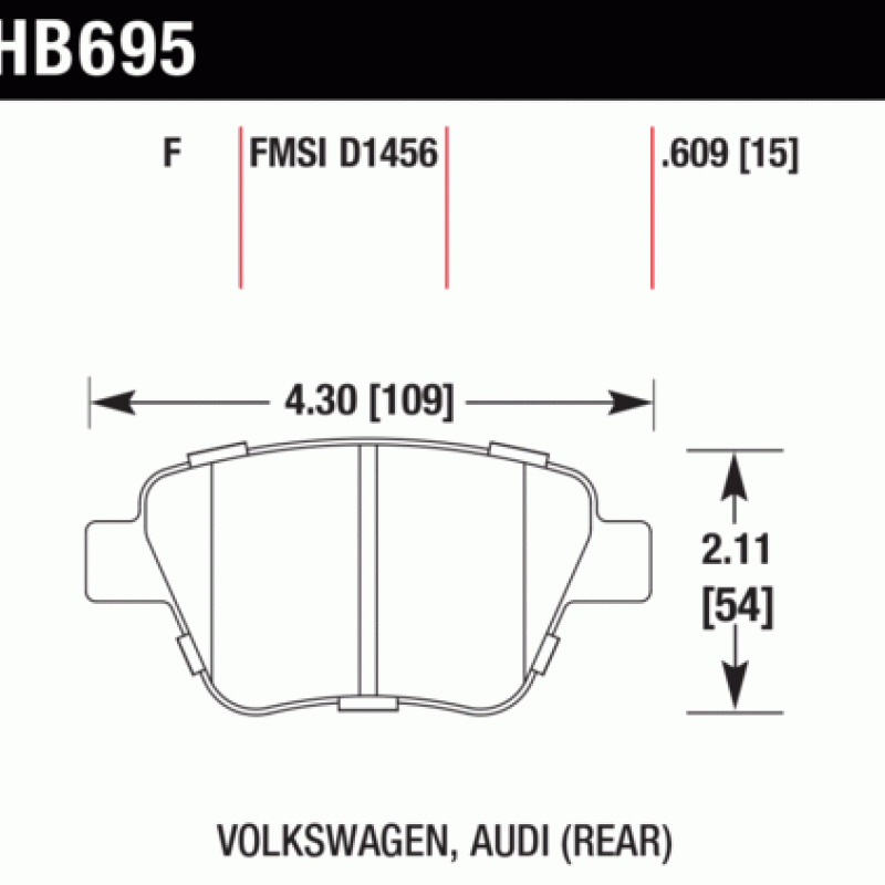 Hawk Brake Pad - HPS 5.0 Hawk Brake Pad - HPS 5.0