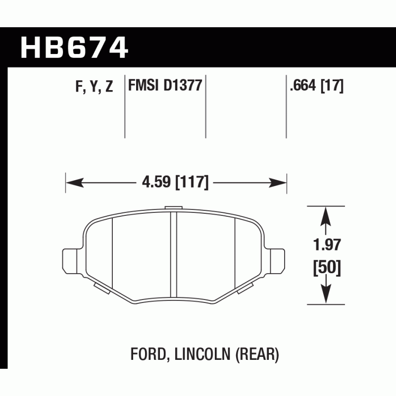 Hawk Brake Pad - HPS 5.0