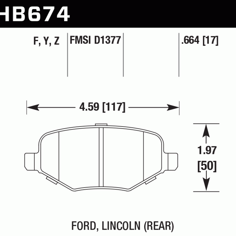 Hawk Brake Pad - HPS 5.0