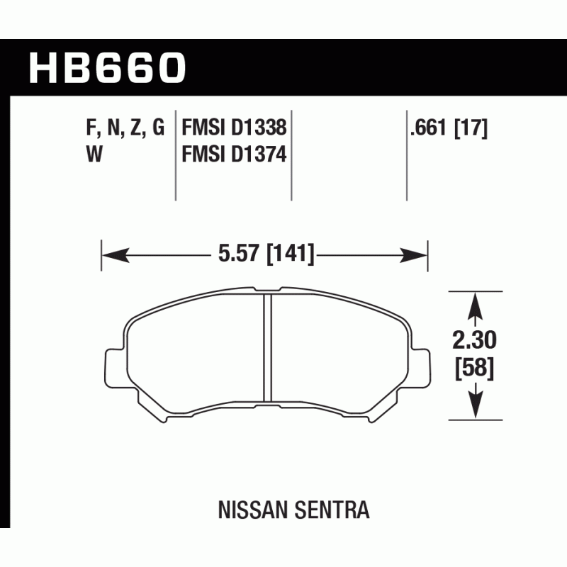 Hawk Brake Pad - HPS 5.0