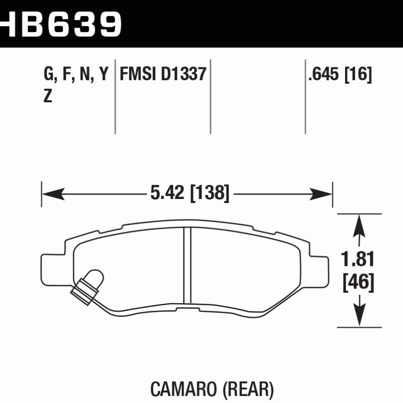 Hawk Brake Pad - HPS 5.0 Hawk Brake Pad - HPS 5.0