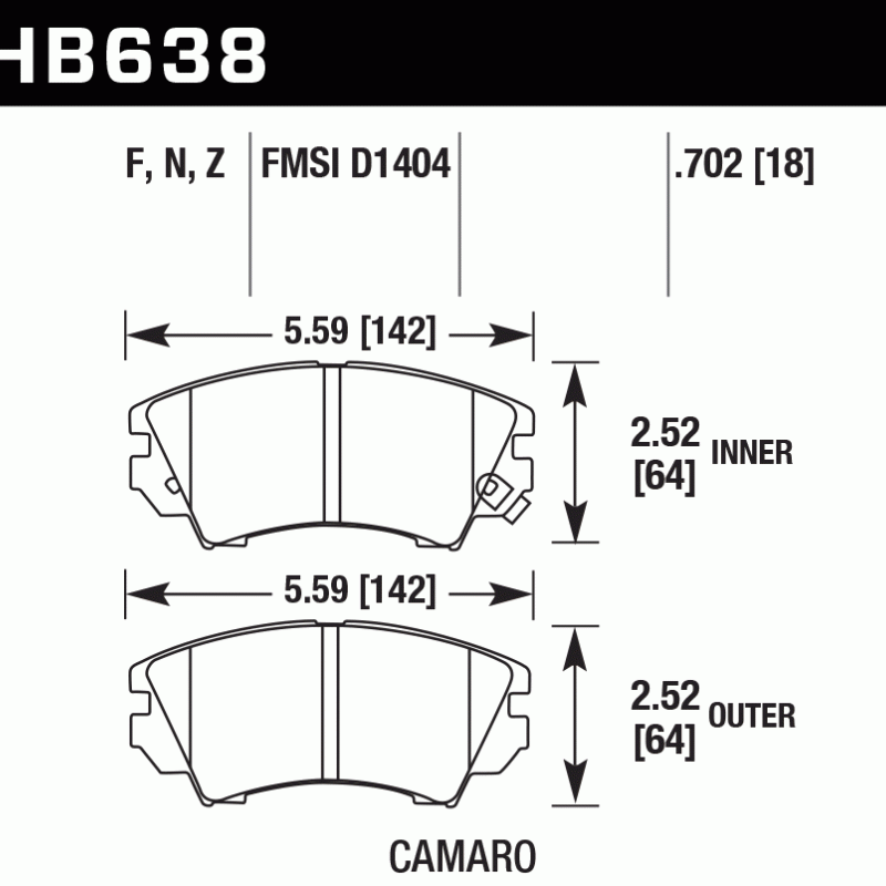 Hawk Brake Pad - HPS 5.0 Hawk Brake Pad - HPS 5.0