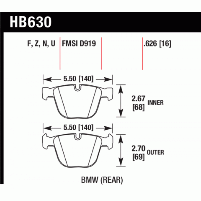 Hawk Brake Pad - HPS 5.0