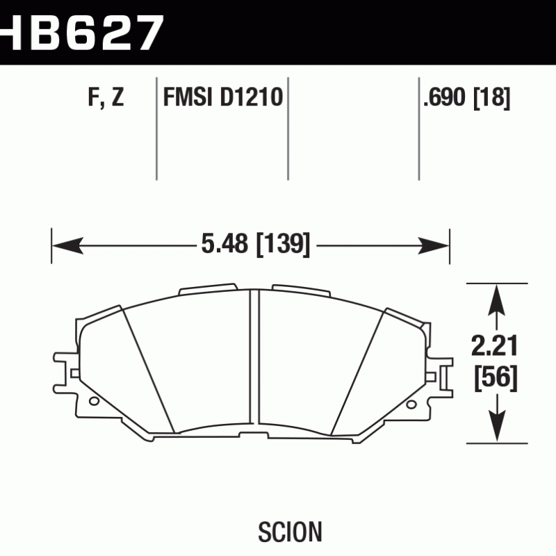 Hawk Brake Pad - HPS 5.0
