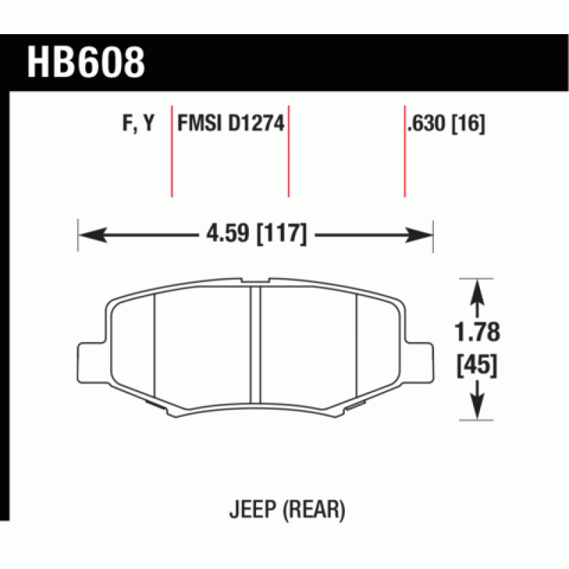 Hawk Brake Pad - HPS 5.0