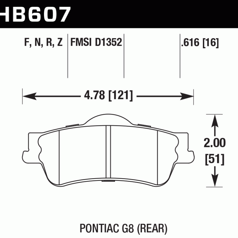 Hawk Brake Pad - HPS 5.0 Hawk Brake Pad - HPS 5.0