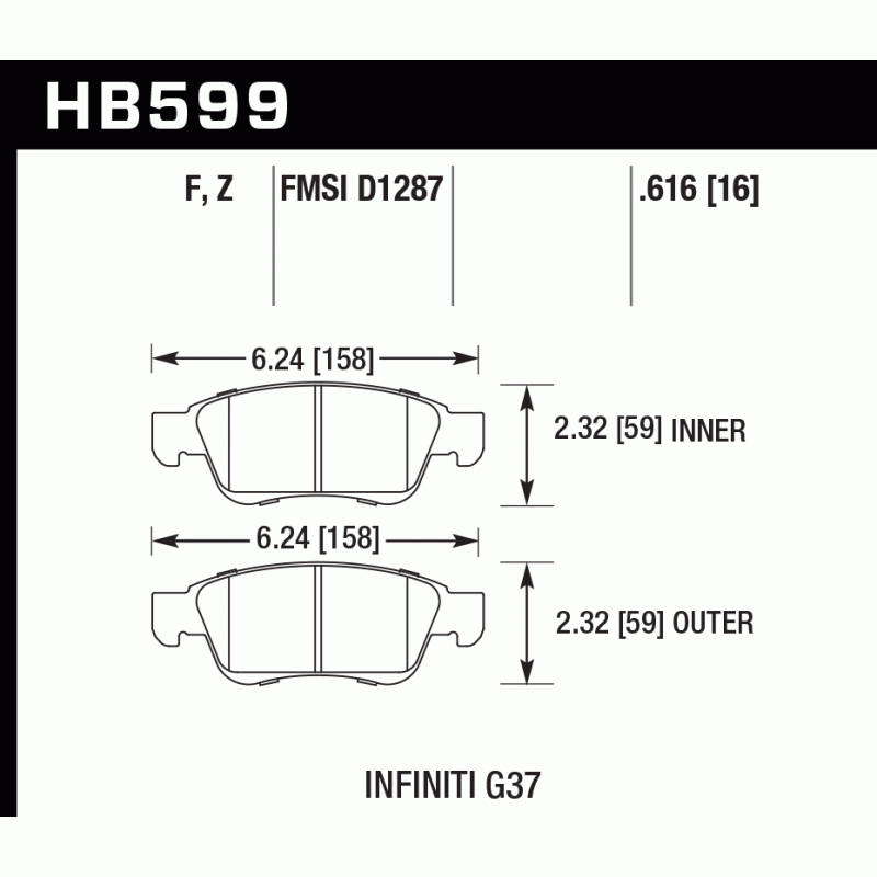 Hawk Brake Pad - HPS 5.0