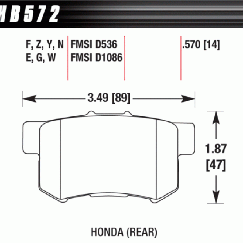Hawk Brake Pad - HPS 5.0