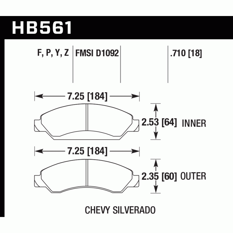 Hawk Brake Pad - HPS 5.0